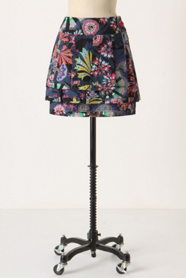 Kahiko Steps Mini - Anthropologie.com :  mini skirt flouncy voile pleated