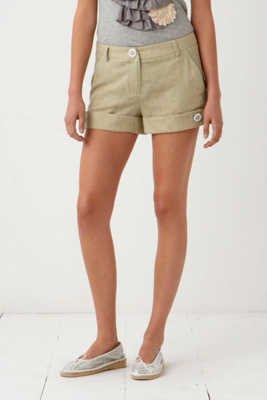 Straight Semblant Shorts - Anthropologie.com :  striped white slant pockets zipper