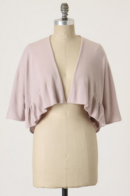 Chinaberry Shrug :  cowl ruffles shrug coverup
