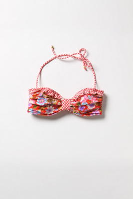 Gingham & Geranium Top - Anthropologie.com :  gingham checkered bikini swimwear