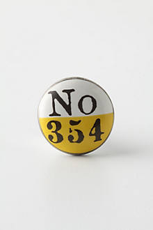 Lucky Number Knob, Yellow