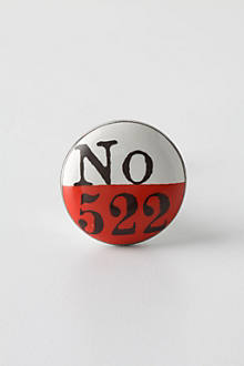 Lucky Number Knob, Red