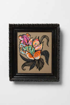 Orange Neon in Vintage Frame, 2010-Orange Neon in Vintage Frame, 2010