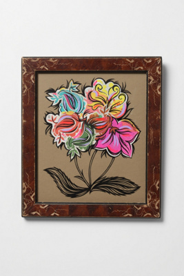 Flower Bouquet In Vintage Frame, 2010