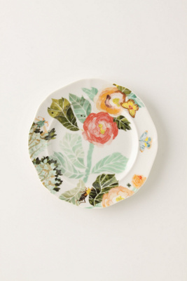Watercolor Petals Salad Plate 