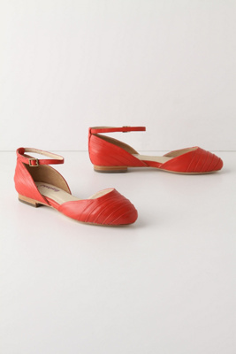 Pleated D'Orsay Flats