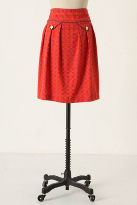 Diamond Flame Skirt - Anthropologie.com :  red diamond skirt