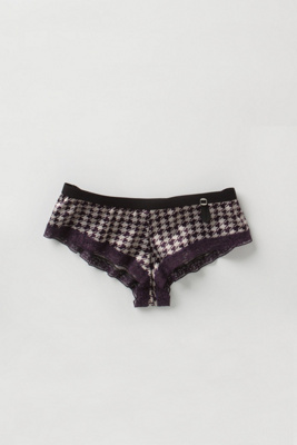 Baskerville Boyshorts - Anthropologie.com :  mixed prints boy short houndstooth purple