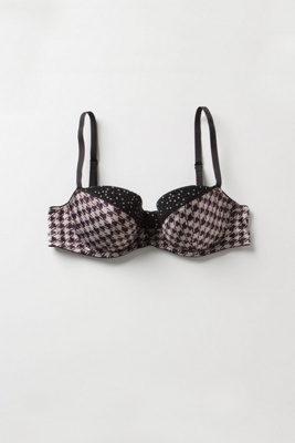 Baskerville Bra - Anthropologie.com :  mixed prints hook and eye closure silky bra