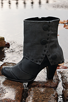 Cloaked & Buttoned Booties