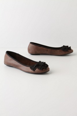 Take Five Flats - Anthropologie.com :  bows leather skimmers grosgrain