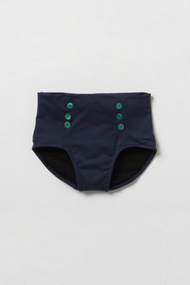 Peaceful Seas Bikini Bottoms - Anthropologie.com :  high waist navy bikini bottom