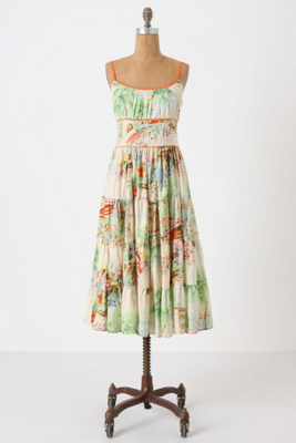 Sur Mer Chemise - Anthropologie.com :  trimmed chemise tiered breezy