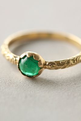 Emerald Solitaire Ring