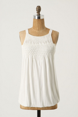 Smocked Blouson Tank