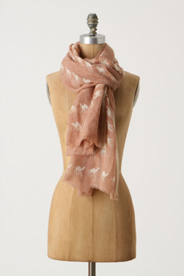 Desert Crossing Scarf - Anthropologie.com :  wool nature inspired giraffe camel