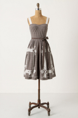 Annona Dress - Anthropologie.com :  frock ribbon stripes trompe loeil