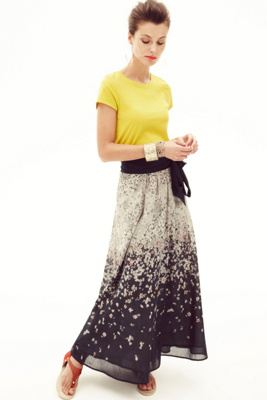 Falling Freesia Skirt - Anthropologie.com