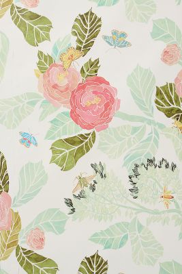 Watercolor Peony Wallpaper