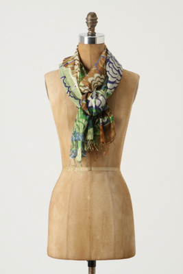 Massive Mum Scarf - Anthropologie.com :  chrysanthemum asian inspired airy scarf