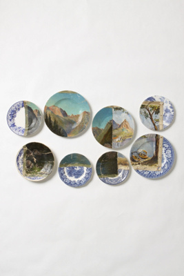 Twin Mountain Plate Collage, 2010-Twin Mountain Plate Collage, 2010