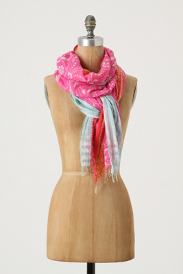 Rosewater Scarf - Anthropologie.com :  pink gauzy breezy scarf