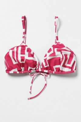 Smoldering Angles Top - Anthropologie.com :  fuchsia geometric bikini adjustable