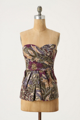 Pesisir Top - Anthropologie.com :  jungle inspired top folded batik
