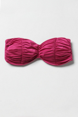 In The Current Bikini Top - Anthropologie.com :  top ruched bikini bandeau
