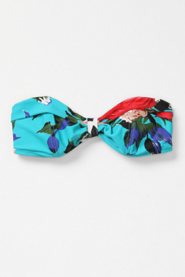 Tide Watching Bikini Top - Anthropologie.com :  floral print top cheery aqua