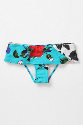 Tide Watching Bikini Bottoms - Anthropologie.com :  floral print cheery aqua two piece