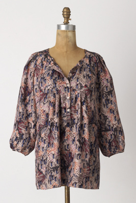 Critter Carnival Tunic - Anthropologie.com :  dolman sleeves pink smock nature inspired
