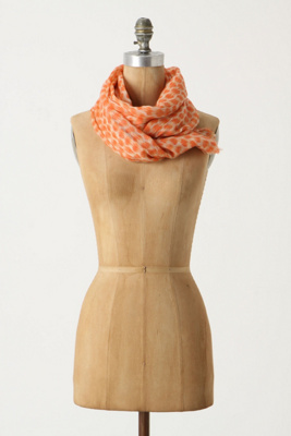 Speeding Dots Scarf - Anthropologie.com :  wool ikat polka dots scarf