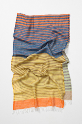 Fully Striped Scarf - Anthropologie.com :  wool striped cheery colorful