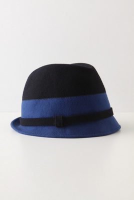 Clasped Fedora - Anthropologie.com :  wool fedora colorblock banded