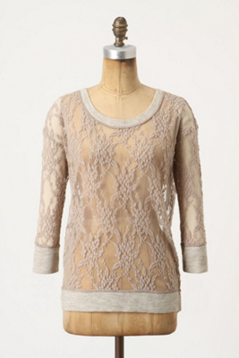 Brushed Lace Pullover