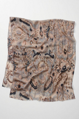 Sequin-Splashed Scarf