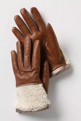 Cuffed Shearling Gloves