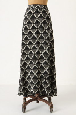 Gradated Diamonds Skirt - Anthropologie.com :  flowy silk geometric maxi skirt