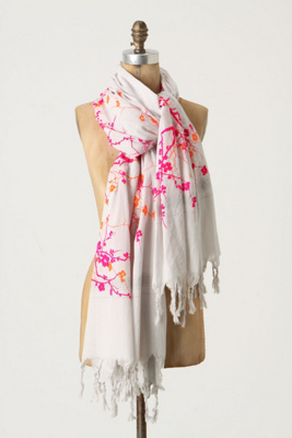 Yoshino Cherry Scarf Anthropologie com from anthropologie.com