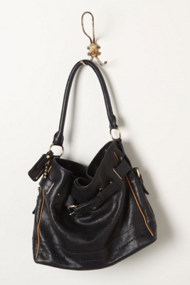 Buckle-Gathered Shoulder Bag