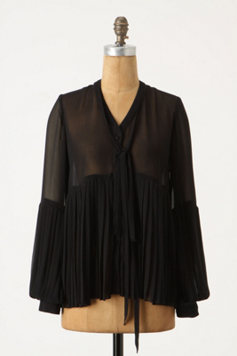 Lycia Blouse - Anthropologie.com :  blouse gauzy crepe sheer