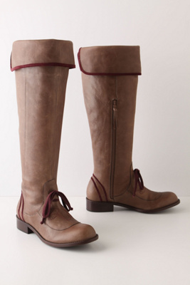 Piped Knee Boots