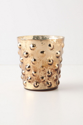 Silvered Votive, Hobnail 
