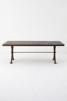 Burnt Wood Dining Table