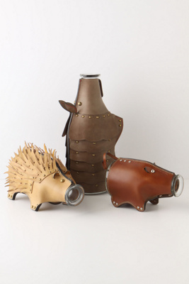 Leather Animal Carafes