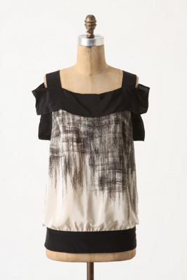 Scrawled Rain Blouse