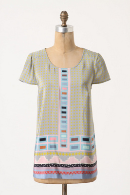 Pale Borders Blouse