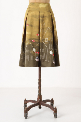 Feathered Village Skirt