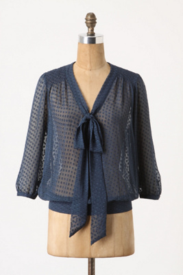 Dotty Tie Blouse